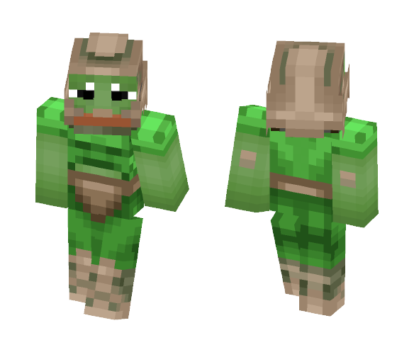 Doom Guy Pepe - Male Minecraft Skins - image 1