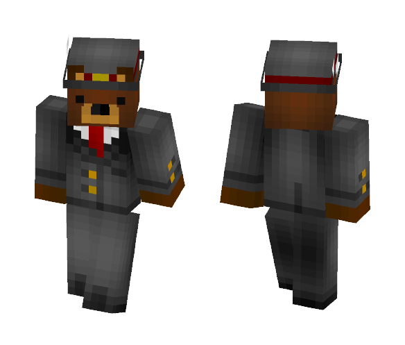 Bear man with hat - Male Minecraft Skins - image 1