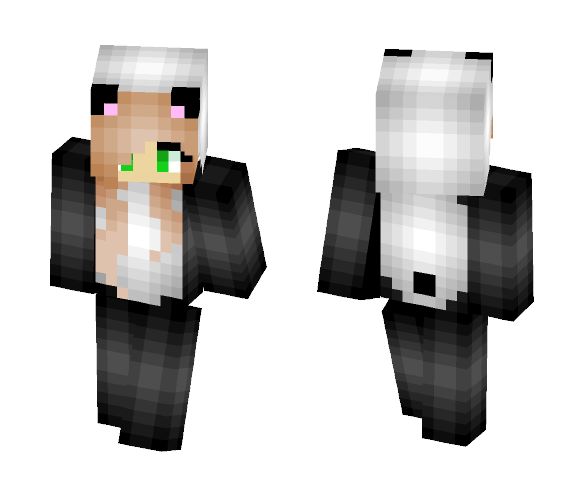 Panda Onesie - Female Minecraft Skins - image 1