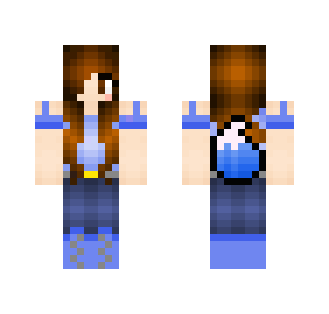 Blue girl fox - Girl Minecraft Skins - image 2
