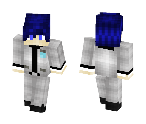 Persona 1 Boy with Earring - Boy Minecraft Skins - image 1