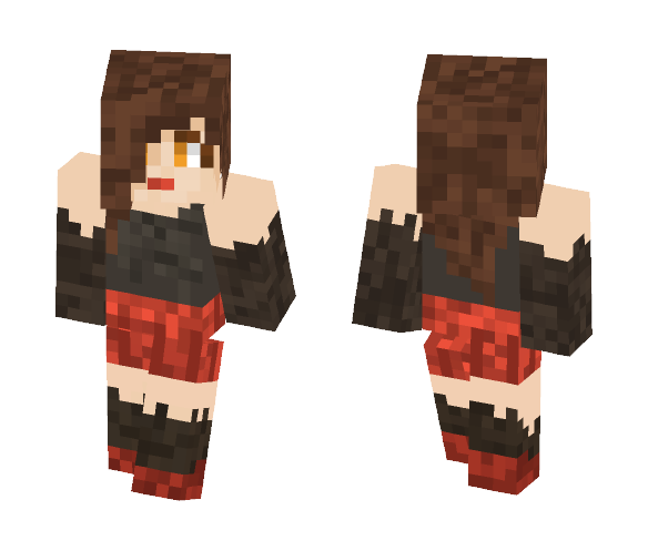 Pixelmon Red Girl - Girl Minecraft Skins - image 1