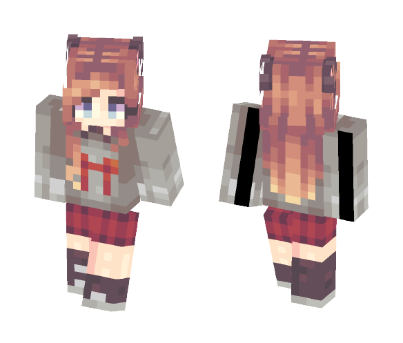 XO [ P O P R E E L ] - Female Minecraft Skins - image 1