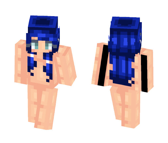blue hair - Female Minecraft Skins - image 1
