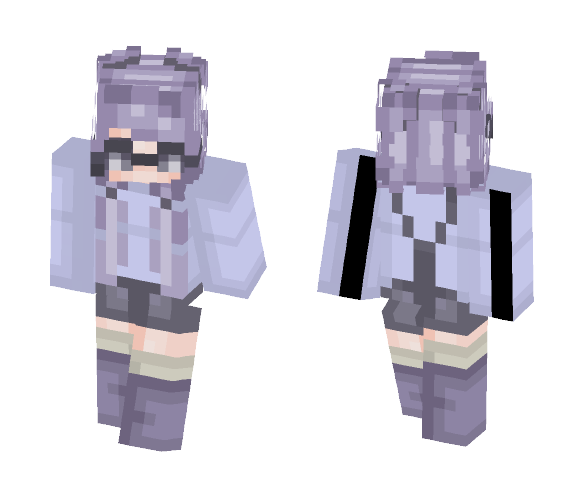 Pretty In Purple +ST with Barkleyy - Female Minecraft Skins - image 1