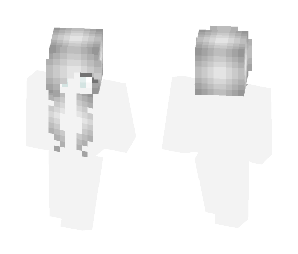 cool minecraft skins that are haunted black and white girl