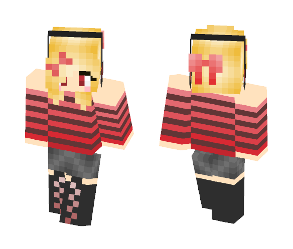 Short haired girl - Color Haired Girls Minecraft Skins - image 1