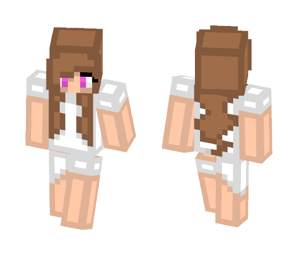 white dress girl (Request) - Girl Minecraft Skins - image 1