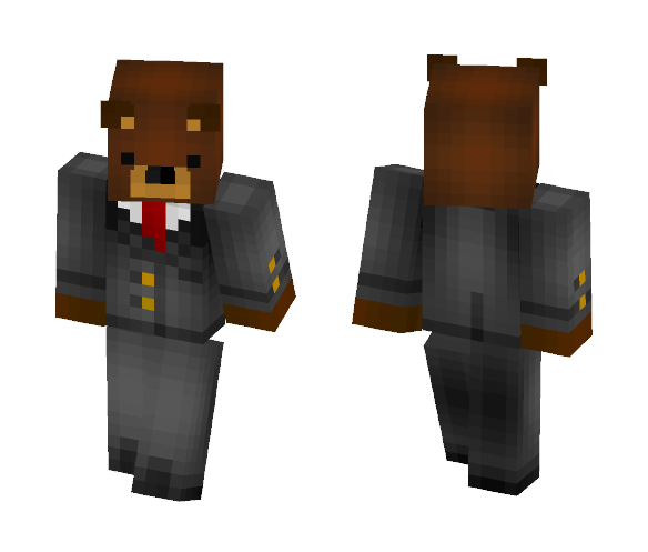 bear with tux - Male Minecraft Skins - image 1