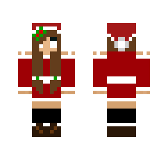 Christmas Herobrine Girl - Christmas Minecraft Skins - image 2