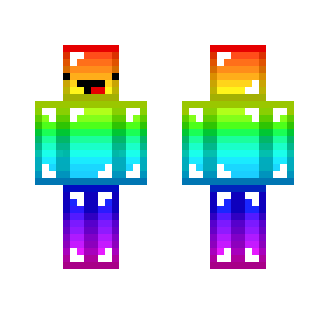 Derp Rainbow Guy - Male Minecraft Skins - image 2
