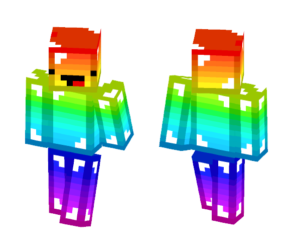Derp Rainbow Guy - Male Minecraft Skins - image 1