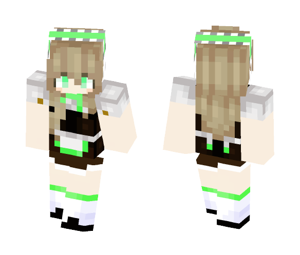 Minty Maid - Female Minecraft Skins - image 1