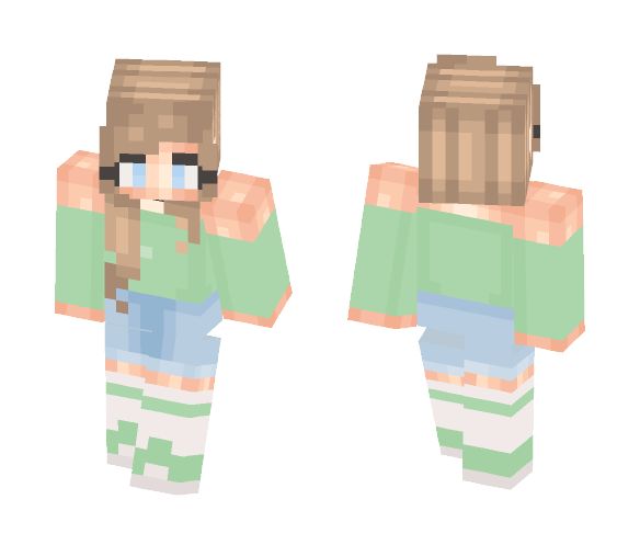Mint || Skin for my sister - Female Minecraft Skins - image 1