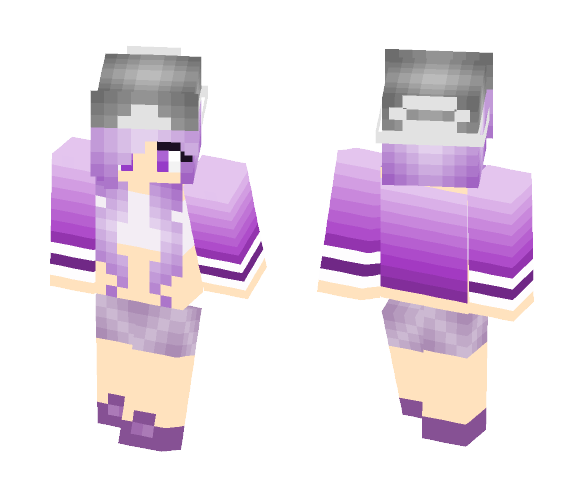 Purple tomboy - Female Minecraft Skins - image 1