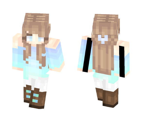 Oversized Ombre Sweater - Female Minecraft Skins - image 1