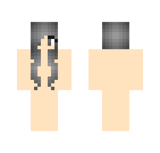 Black haired girl base - Color Haired Girls Minecraft Skins - image 2