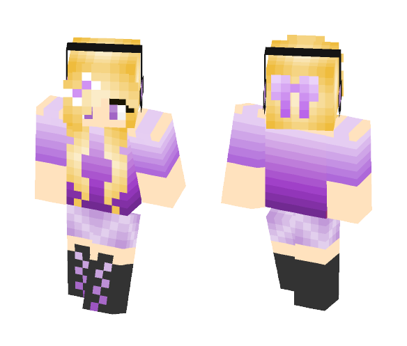 Purple girl - Girl Minecraft Skins - image 1