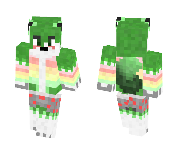 GreenWolf (Fursona) - Male Minecraft Skins - image 1