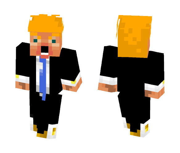 Donald Trump - Swagway Gold Edition - Male Minecraft Skins - image 1