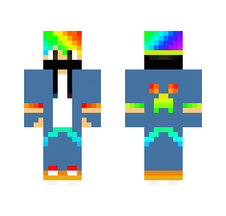 Rainbow hair boy - Boy Minecraft Skins - image 2