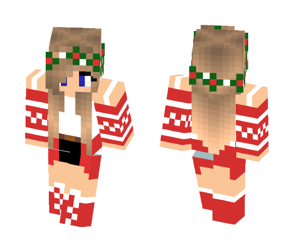 Christmas Female Skin! - Christmas Minecraft Skins - image 1