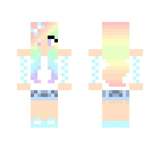 Pastel Rainowssssssss - Female Minecraft Skins - image 2