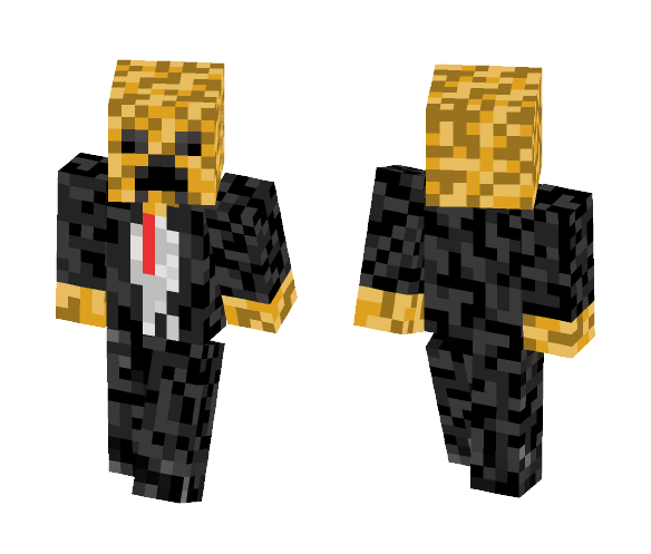 GoldenCreeperGaming in a Suit - Male Minecraft Skins - image 1