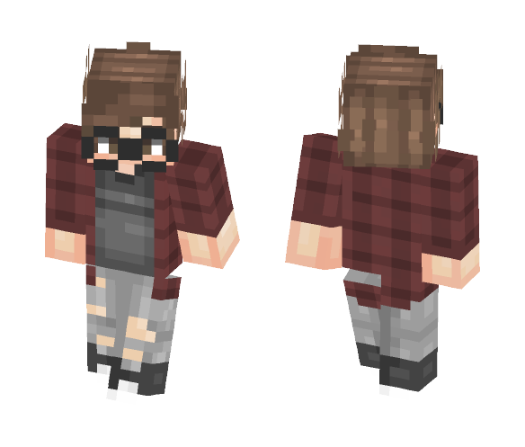Glasses Casual - Male Minecraft Skins - image 1
