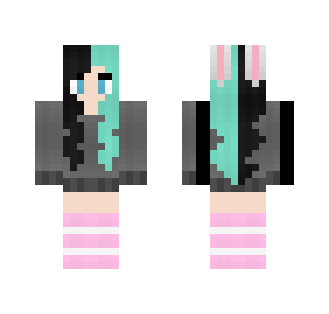 Pastel Bunny Girl - Girl Minecraft Skins - image 2