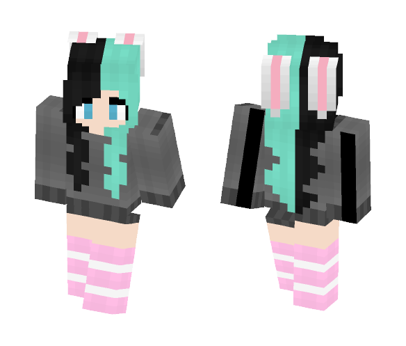 Pastel Bunny Girl - Girl Minecraft Skins - image 1