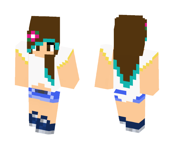 Summer outift (Girl) - Female Minecraft Skins - image 1