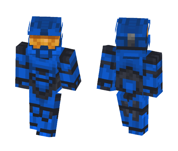 Blue Spartan (XBOX) - Male Minecraft Skins - image 1