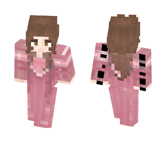 Medieval Pink Dress - Female Minecraft Skins - image 1