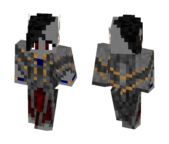 Dark Elven Noble - Grey Coat - Female Minecraft Skins - image 1