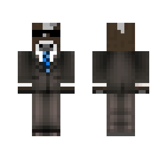 Blue Tie Cow Suit - Male Minecraft Skins - image 2