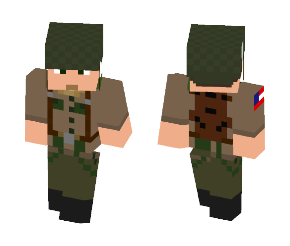 WWII Paratrooper american - Male Minecraft Skins - image 1