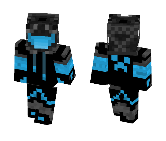 Blue Robo Guy - Male Minecraft Skins - image 1