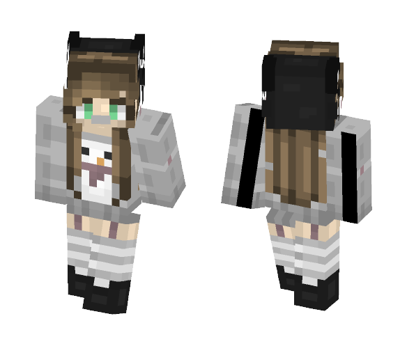 Kitty Ears & Snowman Sweaters - Female Minecraft Skins - image 1