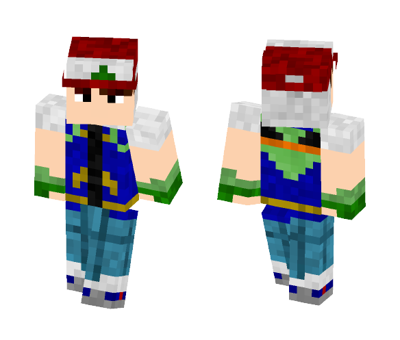 Samgladiator in Ash Ketchum outfit - Male Minecraft Skins - image 1