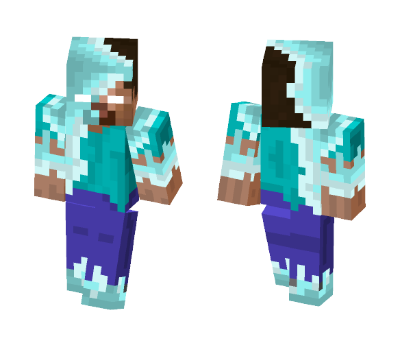 Frozen Herobrine - Herobrine Minecraft Skins - image 1