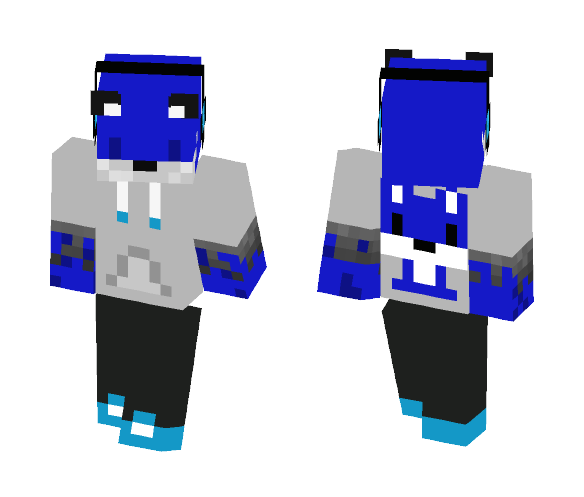 Blue Fox - Male Minecraft Skins - image 1
