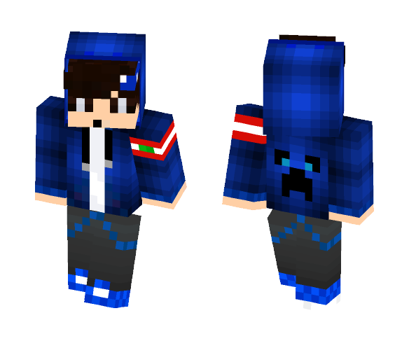 blue jacket guy v.2 - Male Minecraft Skins - image 1