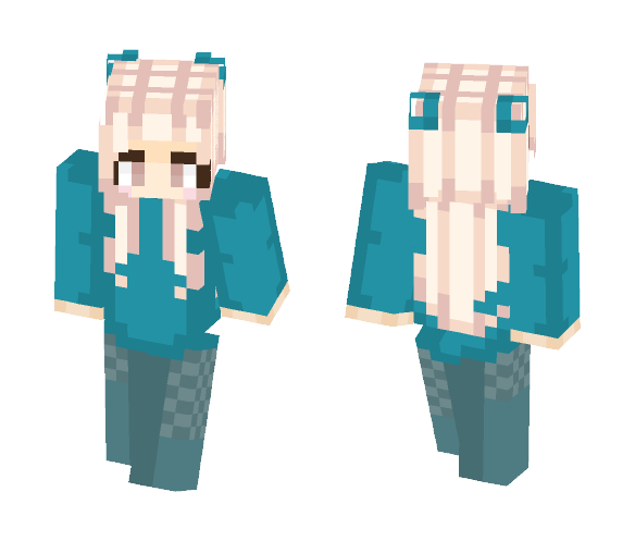 cyan ponyтaιlѕ | вυnnyнead - Female Minecraft Skins - image 1