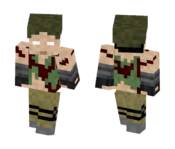 Soldier Zombie (HOTD3) - Male Minecraft Skins - image 1