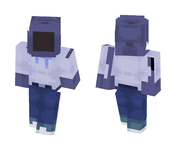 Tv head: Blue - Male Minecraft Skins - image 1