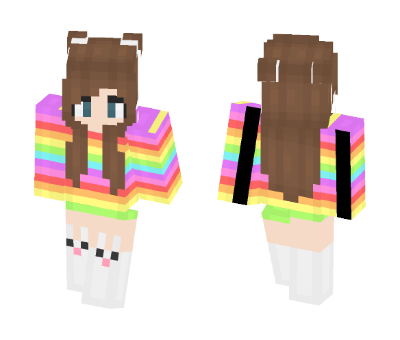 Rainbow Love - Female Minecraft Skins - image 1