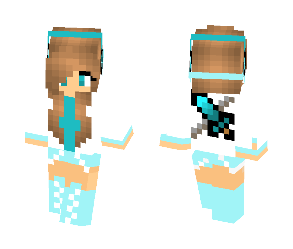 Ice Girl - Girl Minecraft Skins - image 1