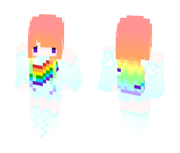 Rainbow Angel - Female Minecraft Skins - image 1