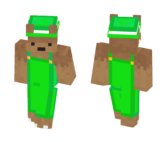 Luigi Bear - Male Minecraft Skins - image 1